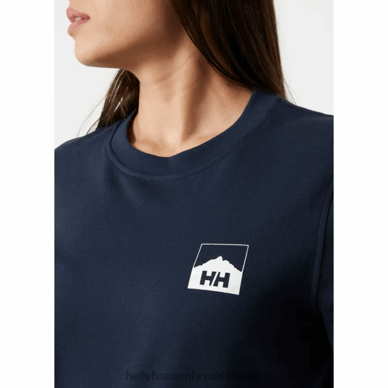 J0HV1887 ženska trenirka nord graphic žene Helly-Hansen sivi melang - Image 5
