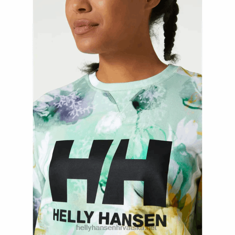 J0HV1899 ženska majica s logotipom hh crew esra žene Helly-Hansen ebanovina - Image 5