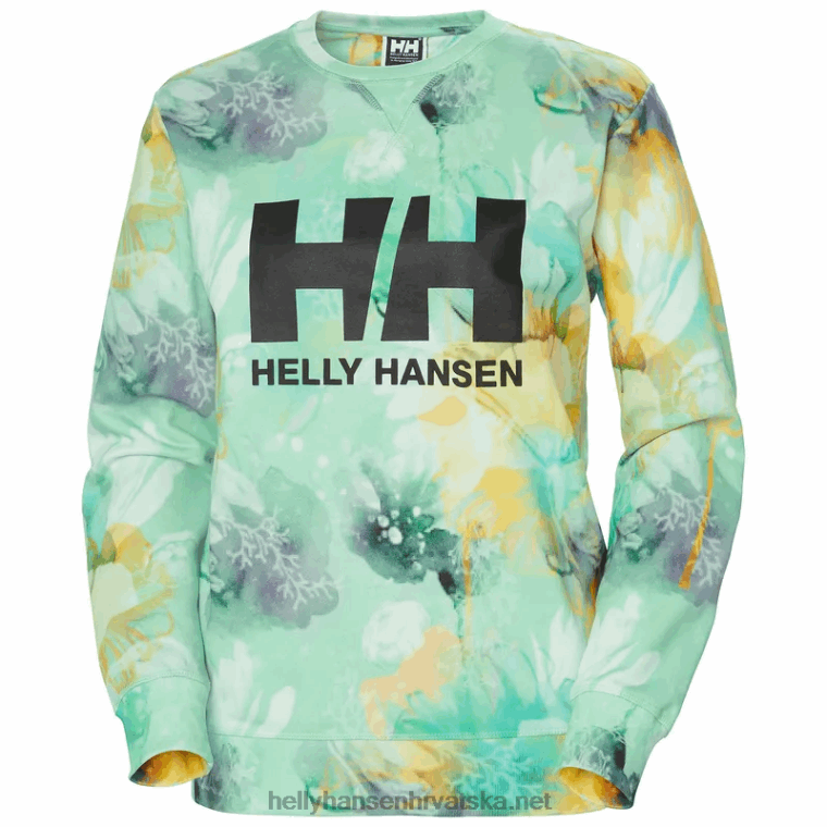 J0HV1899 ženska majica s logotipom hh crew esra žene Helly-Hansen ebanovina - Image 1