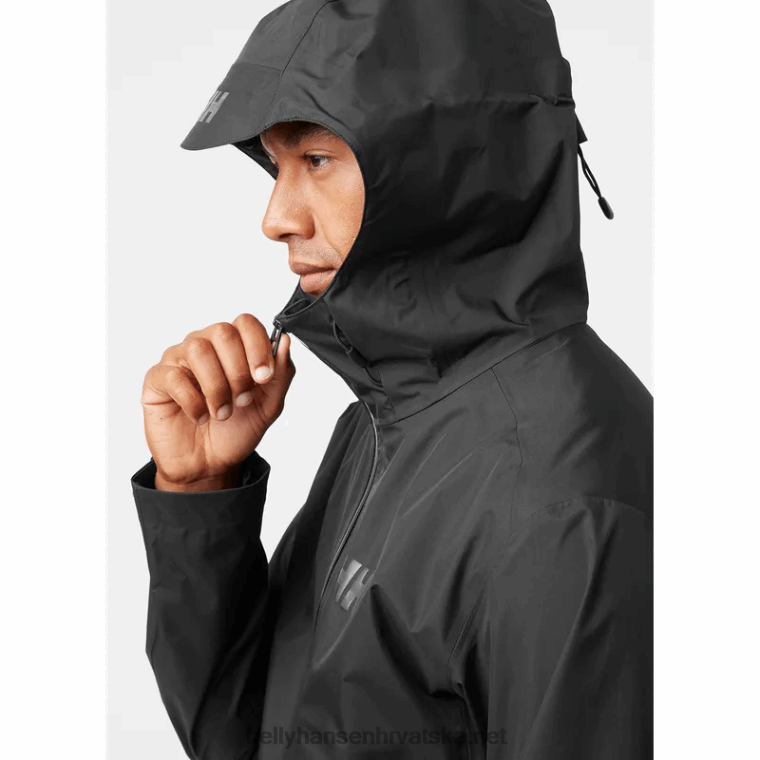 J0HV191 muška verglas 3-slojna 2.0 školjkasta jakna muškarci Helly-Hansen crno - Image 7