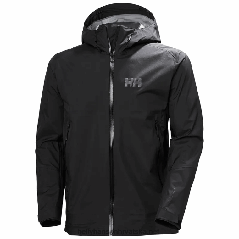 J0HV191 muška verglas 3-slojna 2.0 školjkasta jakna muškarci Helly-Hansen crno - Image 1