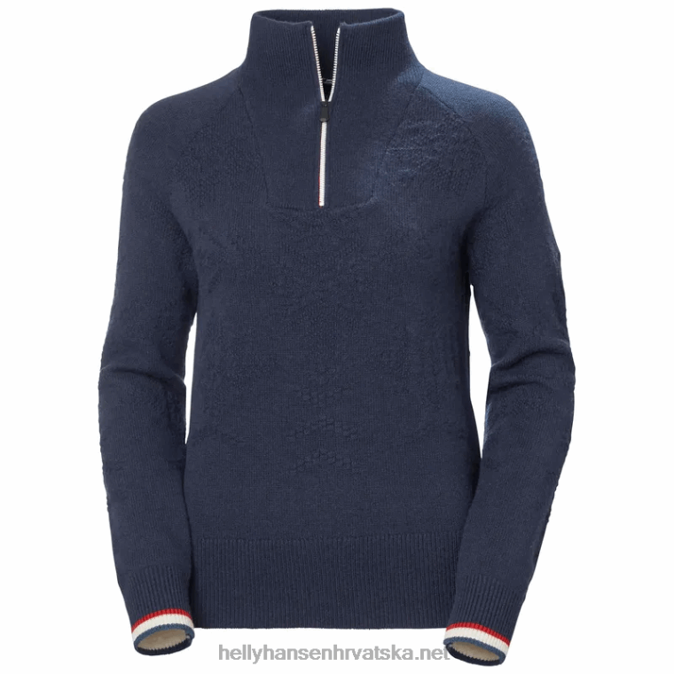 J0HV1920 ženski sv. moritz pleteni vuneni džemper žene Helly-Hansen mornarica nsf - Image 1