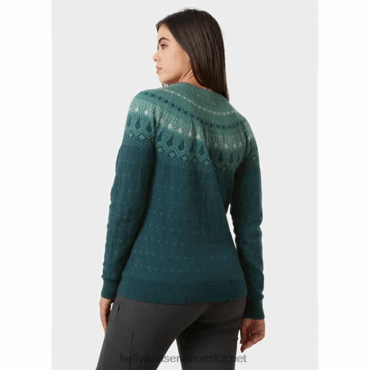 J0HV1921 ženski hytte džemper od merino vune žene Helly-Hansen mornarica - Image 3