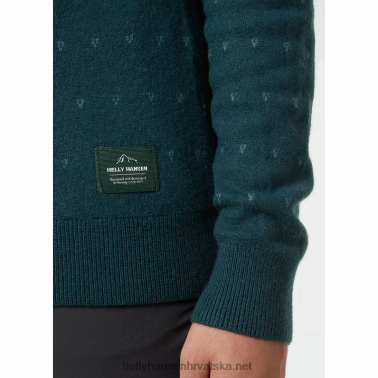 J0HV1921 ženski hytte džemper od merino vune žene Helly-Hansen mornarica - Image 5