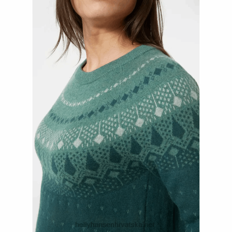 J0HV1921 ženski hytte džemper od merino vune žene Helly-Hansen mornarica - Image 6