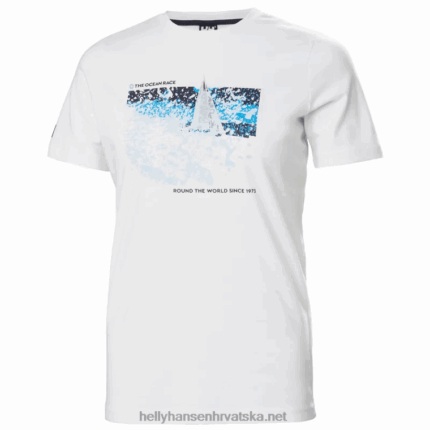 J0HV1984 ženska ocean race majica kratkih rukava žene Helly-Hansen mornarica v