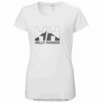 J0HV1994 ženska majica kratkih rukava Nord graphic drop žene Helly-Hansen sivi melang