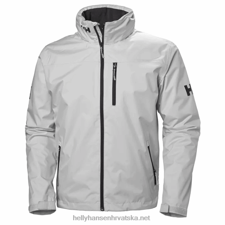 J0HV19 muška srednjeslojna jakna s kapuljačom muškarci Helly-Hansen siva magla - Image 2