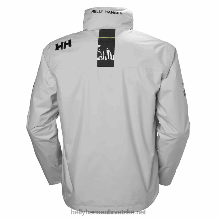 J0HV19 muška srednjeslojna jakna s kapuljačom muškarci Helly-Hansen siva magla - Image 3