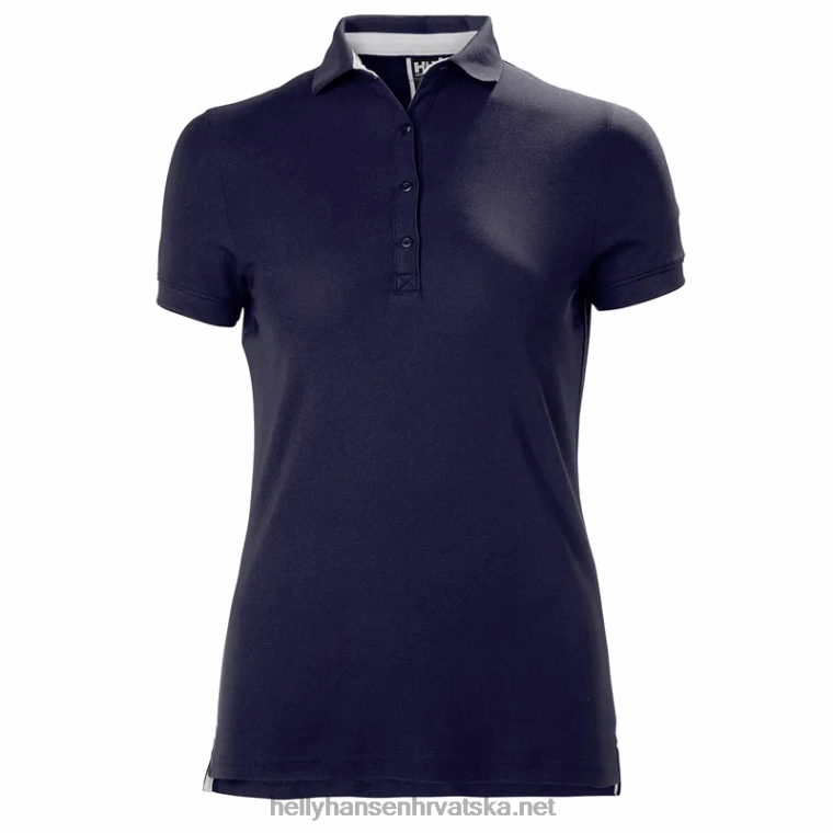 J0HV2011 ženska polo majica s brzim sušenjem žene Helly-Hansen skagen plava - Image 1