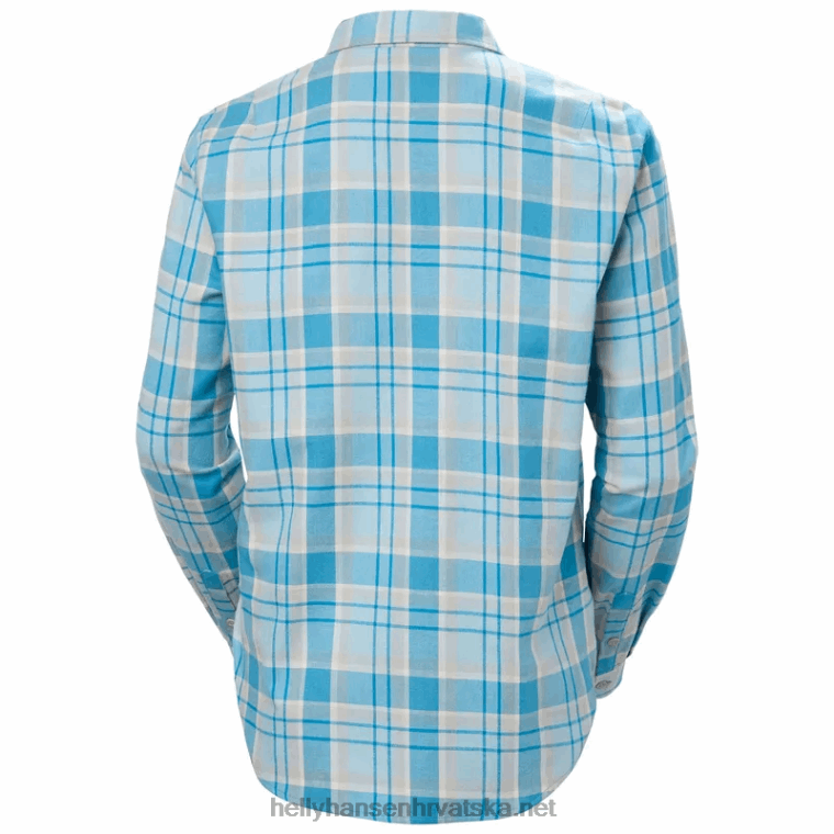 J0HV2027 ženska lokka organska flanelska košulja dugih rukava žene Helly-Hansen skagen plava - Image 4