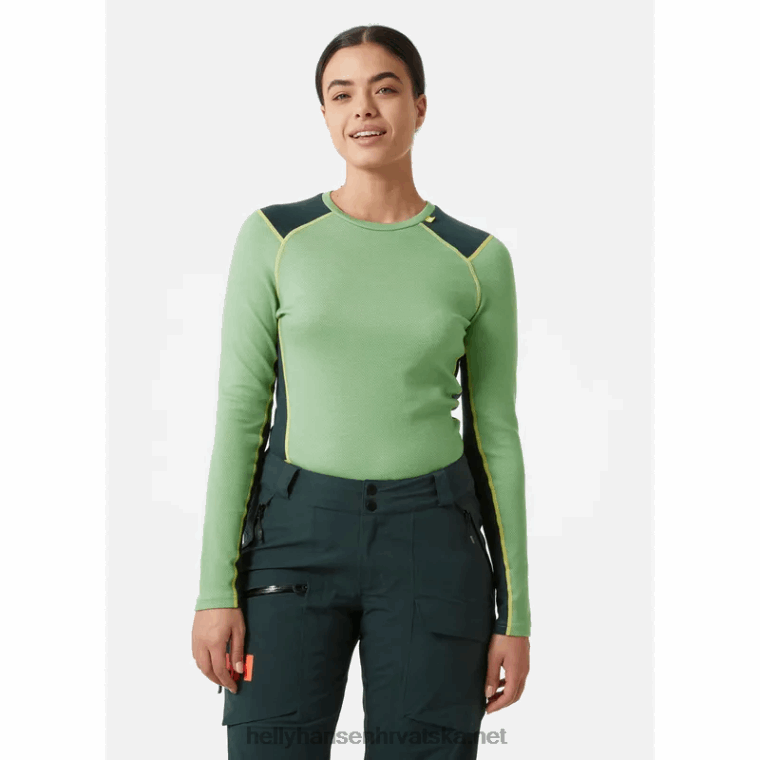 J0HV2050 ženski lifa merino srednji sloj za posadu žene Helly-Hansen prljavobijel - Image 2