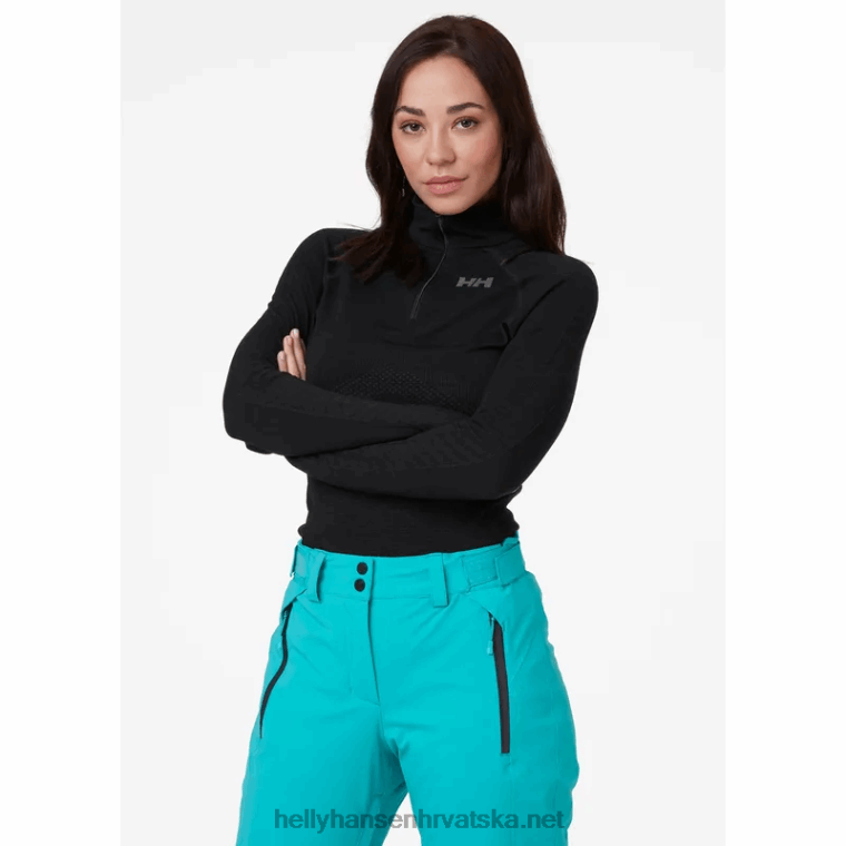 J0HV2091 ženski h1 pro lifa bešavni temeljni sloj s poluzatvaračem žene Helly-Hansen duboki fjord - Image 2