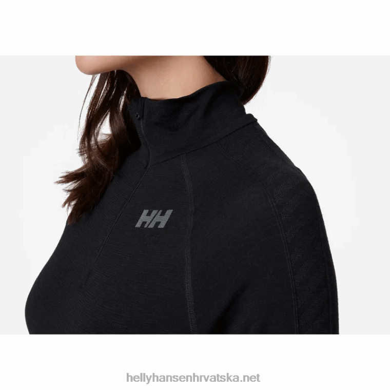 J0HV2091 ženski h1 pro lifa bešavni temeljni sloj s poluzatvaračem žene Helly-Hansen duboki fjord - Image 5