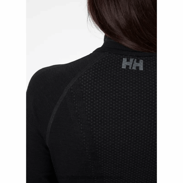 J0HV2091 ženski h1 pro lifa bešavni temeljni sloj s poluzatvaračem žene Helly-Hansen duboki fjord - Image 6