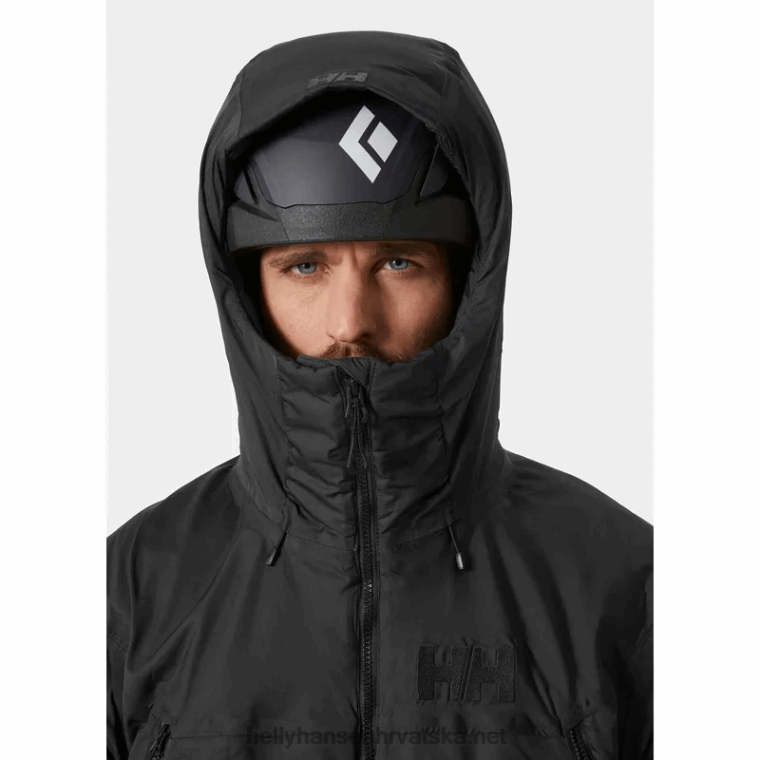 J0HV218 muška lifa pro belay izolirana jakna muškarci Helly-Hansen crno - Image 5