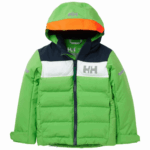 J0HV2289 dječja okomito izolirana skijaška jakna djeca Helly-Hansen ebanovina