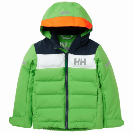J0HV2289 dječja okomito izolirana skijaška jakna djeca Helly-Hansen ebanovina