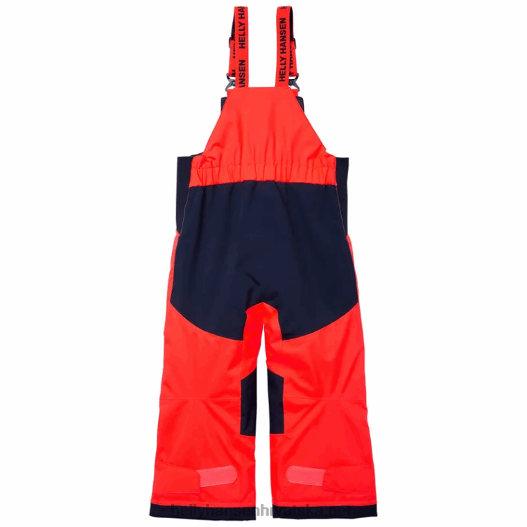 J0HV2305 dječji jahač 2 izolirana skijaška prsa djeca Helly-Hansen neon narančasta - Image 2