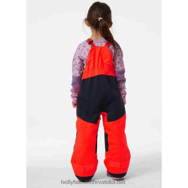 J0HV2305 dječji jahač 2 izolirana skijaška prsa djeca Helly-Hansen neon narančasta - Image 4