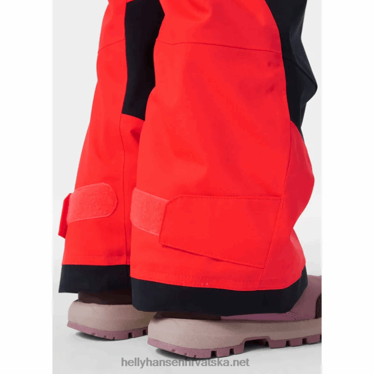 J0HV2305 dječji jahač 2 izolirana skijaška prsa djeca Helly-Hansen neon narančasta - Image 5