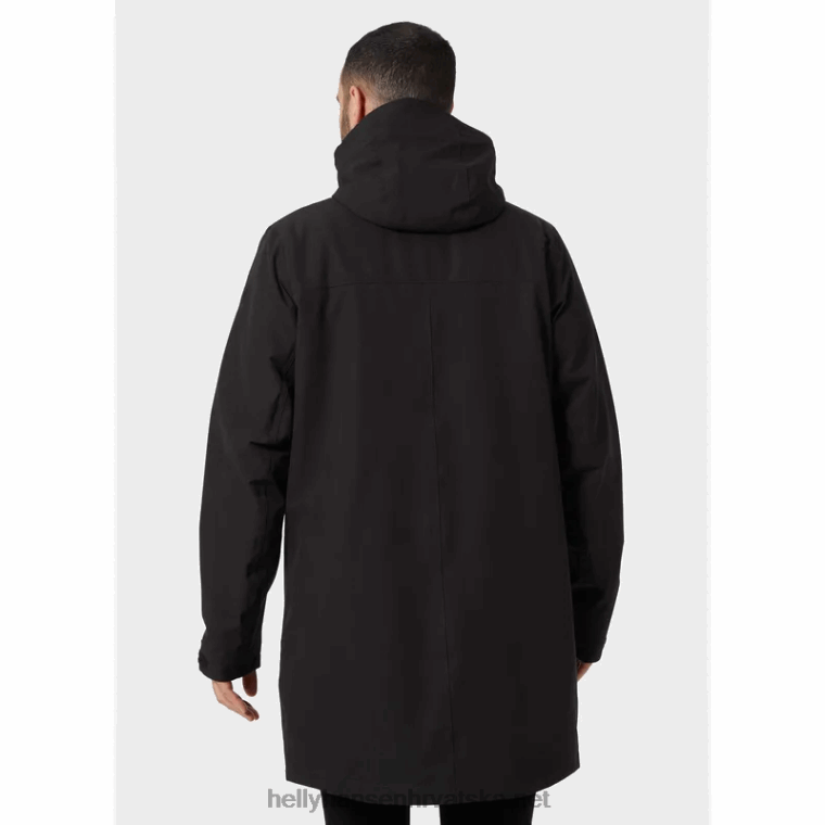 J0HV230 muški izolirani baloner od jednobojnog materijala muškarci Helly-Hansen crno - Image 3