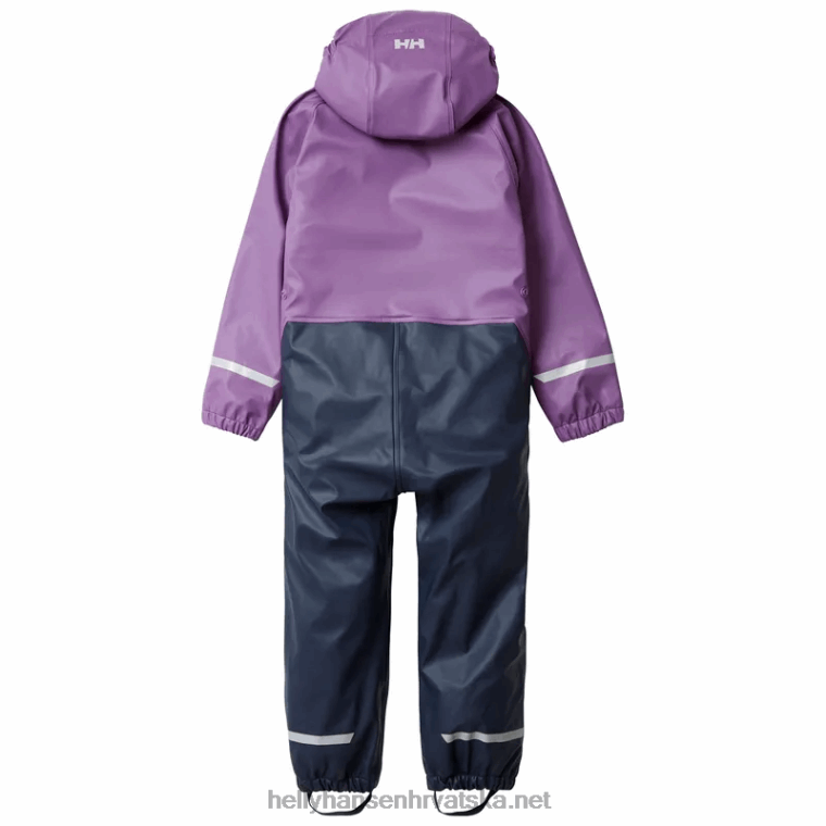 J0HV2312 dječji bergen kišni set s podstavom od flisa djeca Helly-Hansen mornarica - Image 4