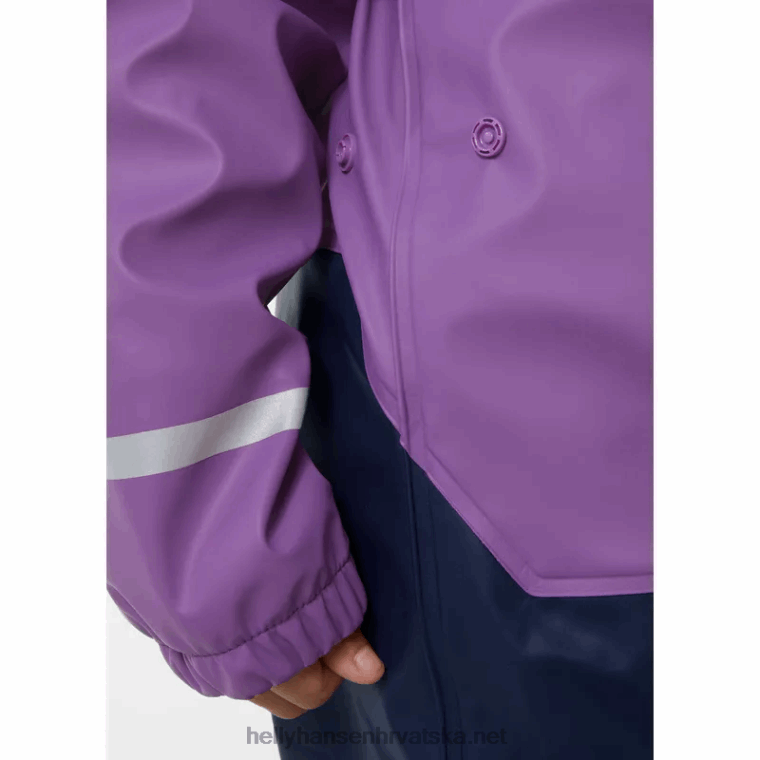 J0HV2312 dječji bergen kišni set s podstavom od flisa djeca Helly-Hansen mornarica - Image 6