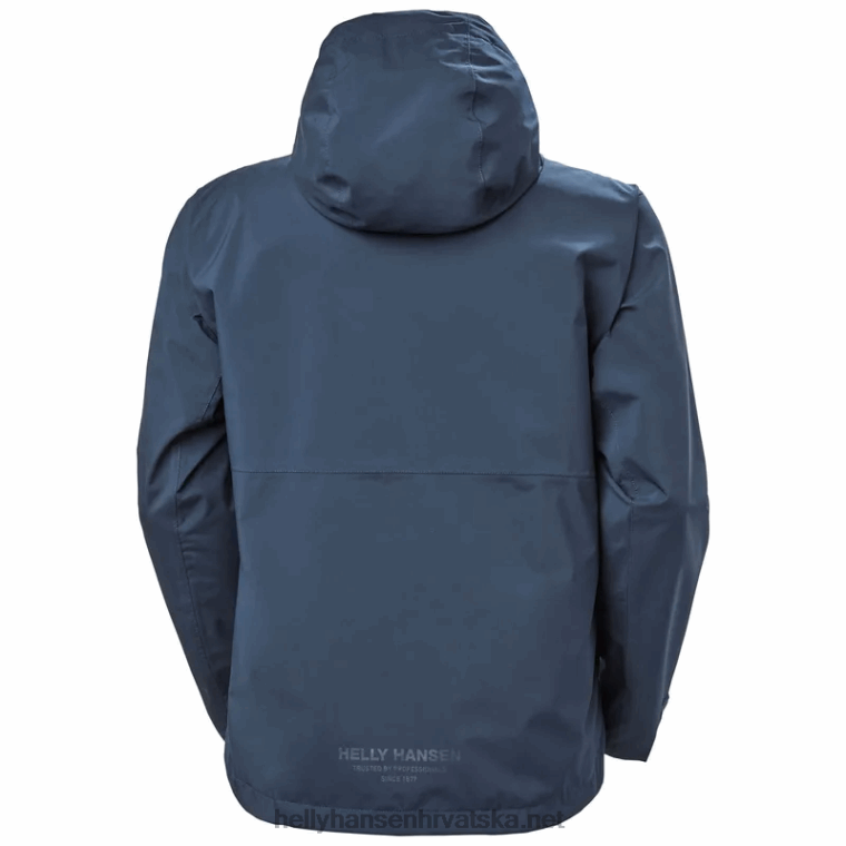 J0HV233 muška kišna jakna s kapuljačom muškarci Helly-Hansen mornarica - Image 4