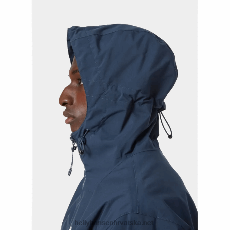 J0HV233 muška kišna jakna s kapuljačom muškarci Helly-Hansen mornarica - Image 7