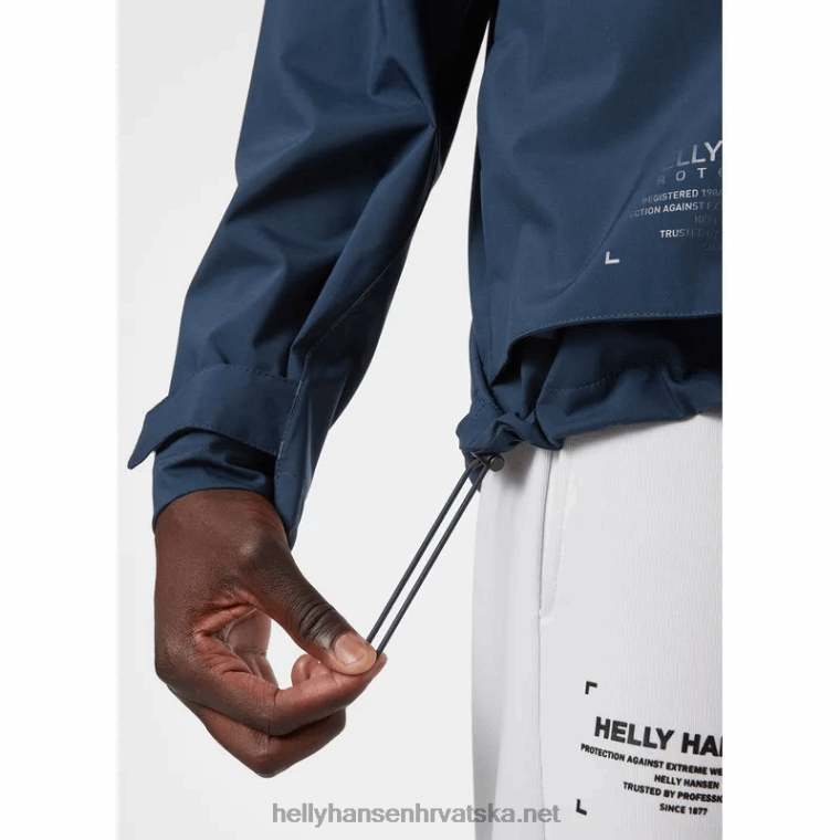 J0HV233 muška kišna jakna s kapuljačom muškarci Helly-Hansen mornarica - Image 8