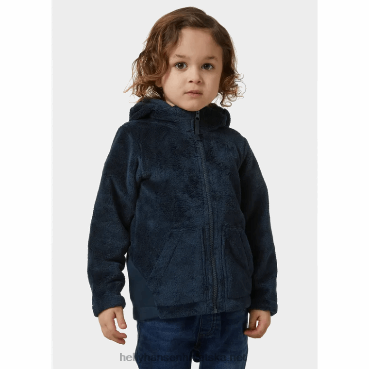 J0HV2350 dječja blaga srednjeslojna jakna od flisa djeca Helly-Hansen smrvljena gra - Image 2