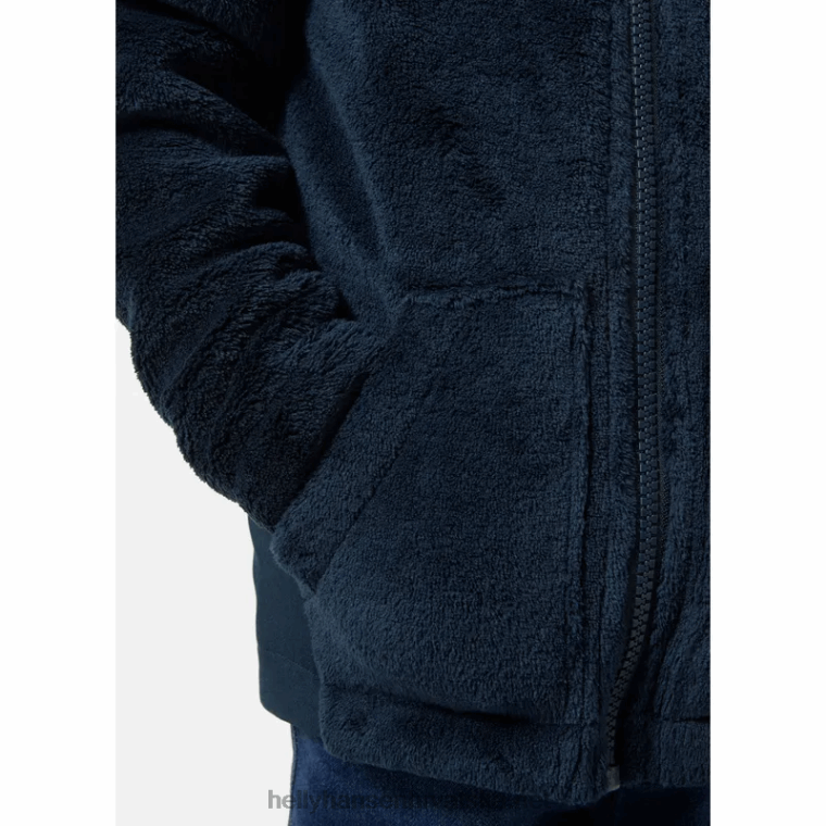 J0HV2350 dječja blaga srednjeslojna jakna od flisa djeca Helly-Hansen smrvljena gra - Image 5