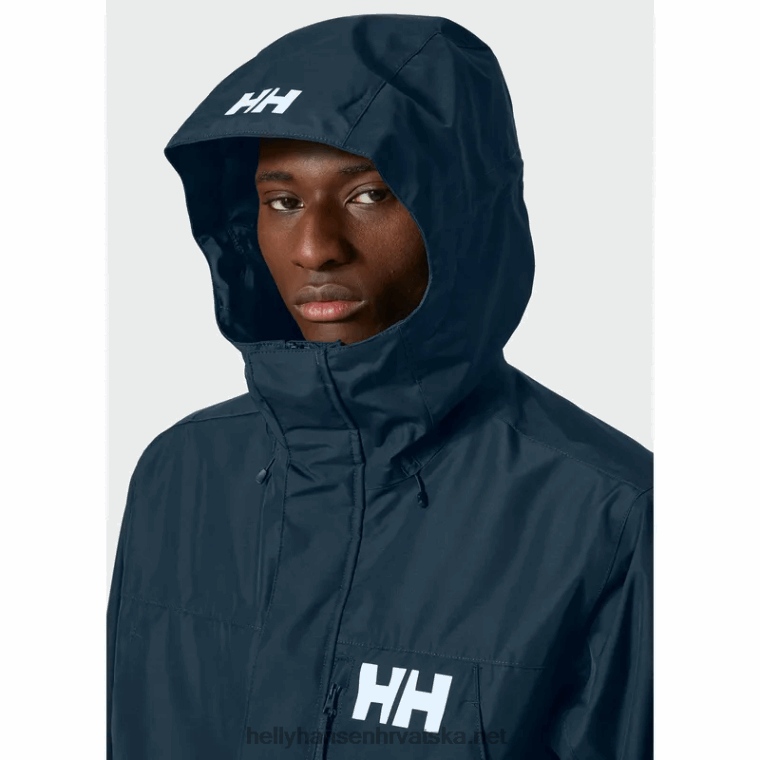 J0HV236 muški rigging izolirani kišni ogrtač muškarci Helly-Hansen mornarica - Image 5