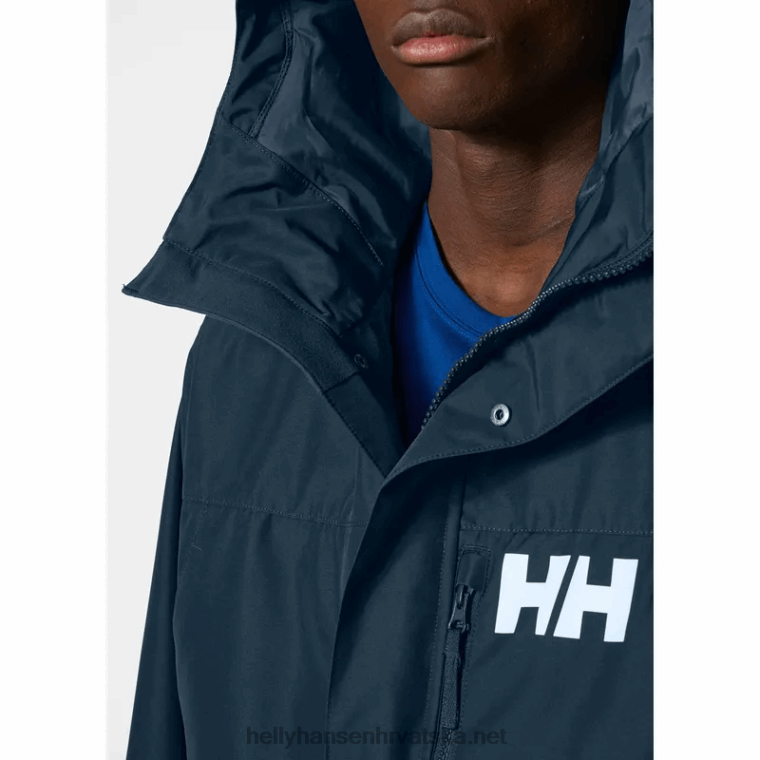 J0HV236 muški rigging izolirani kišni ogrtač muškarci Helly-Hansen mornarica - Image 6