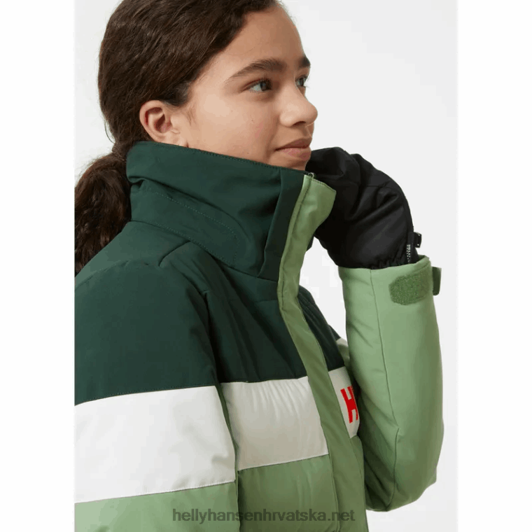 J0HV2384 juniorska dijamantna skijaška jakna djeca Helly-Hansen smrvljena gra - Image 6