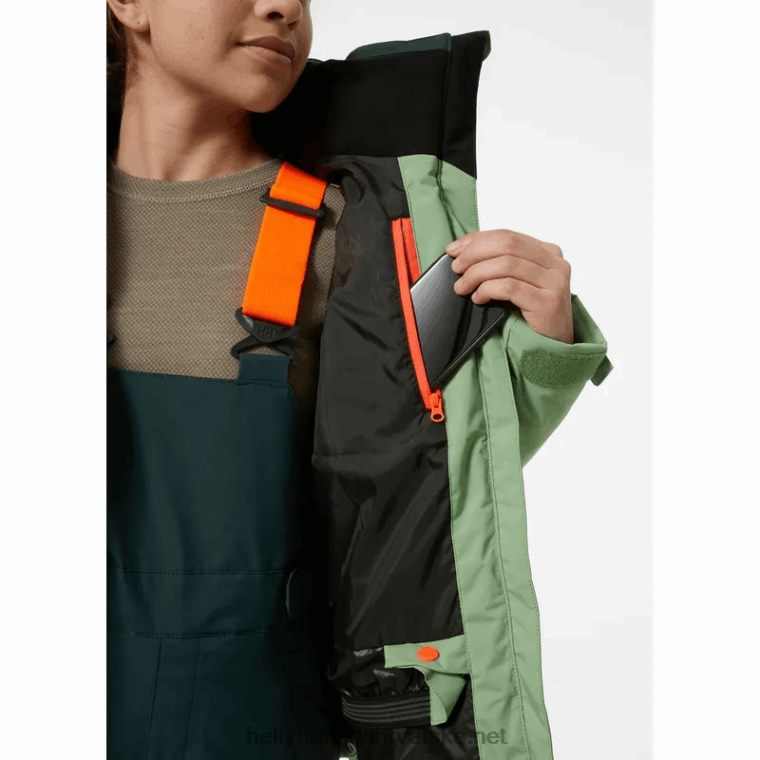 J0HV2384 juniorska dijamantna skijaška jakna djeca Helly-Hansen smrvljena gra - Image 7