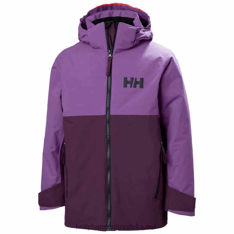 J0HV2417 juniorska traverse skijaška jakna djeca Helly-Hansen duboki fjord/crno - Image 1
