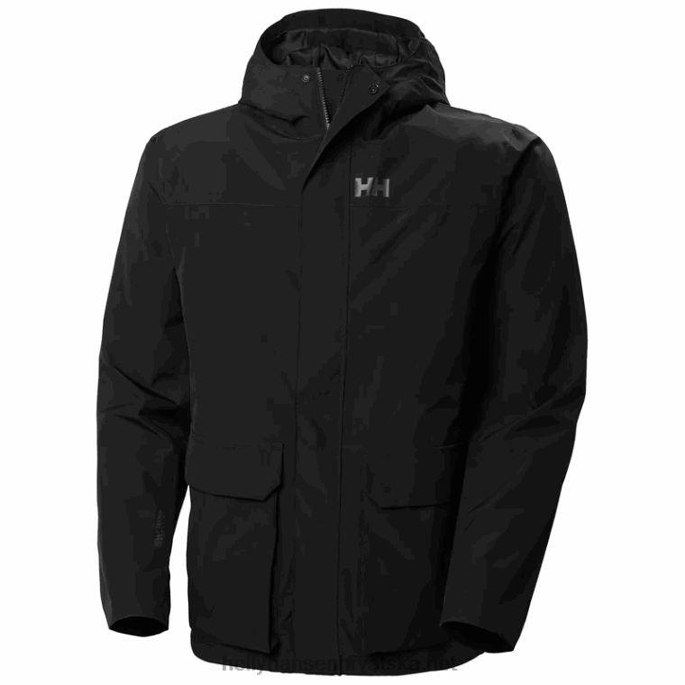 j0hv241_muska_t2_utility_kisna_jakna_muskarci_helly_hansen_crno.png J0HV241 muška t2 utility kišna jakna muškarci Helly-Hansen crno - Image 1