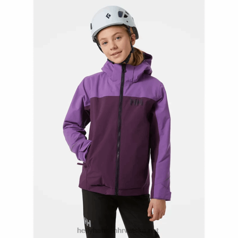 J0HV2423 juniorska sogndal jakna od školjki djeca Helly-Hansen terakota - Image 2