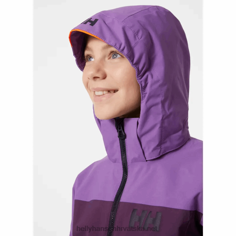 J0HV2423 juniorska sogndal jakna od školjki djeca Helly-Hansen terakota - Image 5