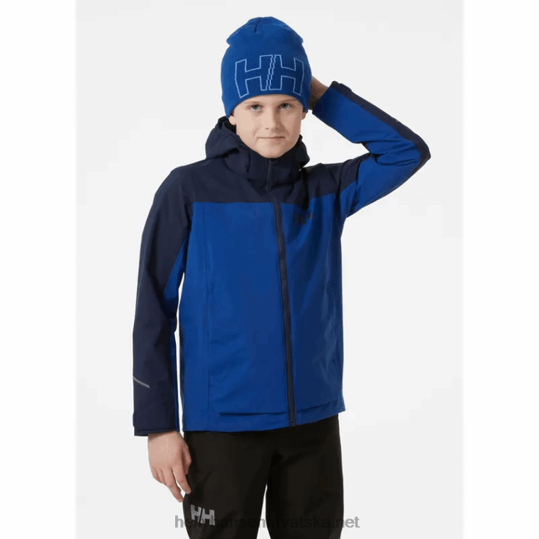 J0HV2425 juniorska sogndal jakna od školjki djeca Helly-Hansen terakota/ametist/žad - Image 2