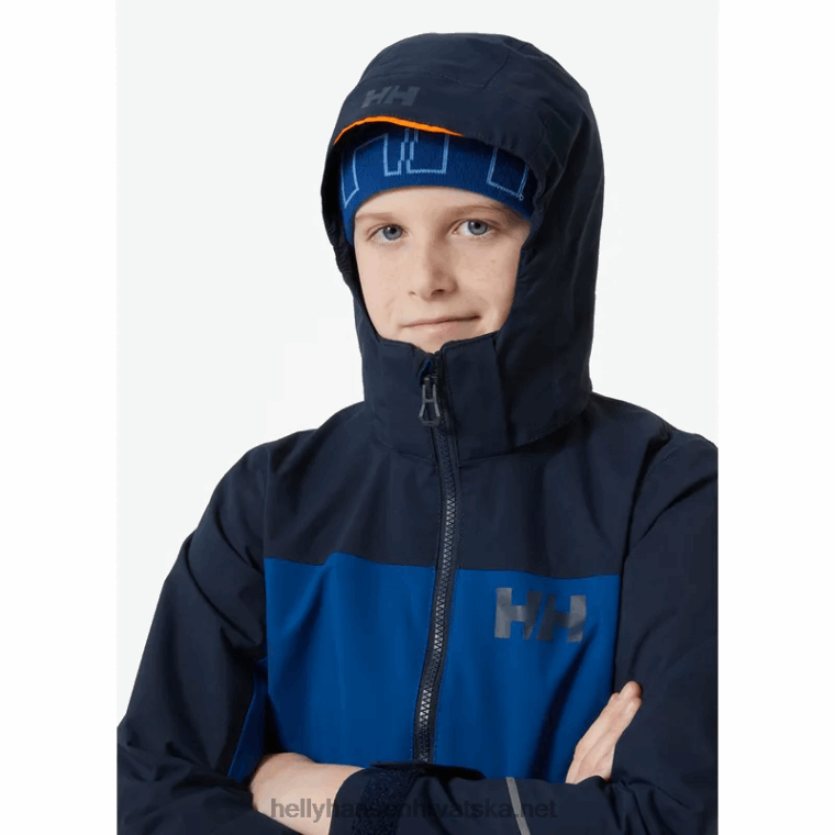 J0HV2425 juniorska sogndal jakna od školjki djeca Helly-Hansen terakota/ametist/žad - Image 5