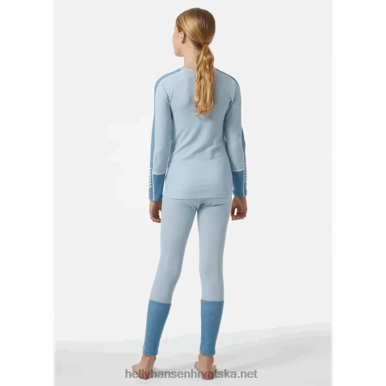 J0HV2482 juniorski lifa merino srednji sloj baznog seta djeca Helly-Hansen korisnost gre/zdrobljena gra - Image 3