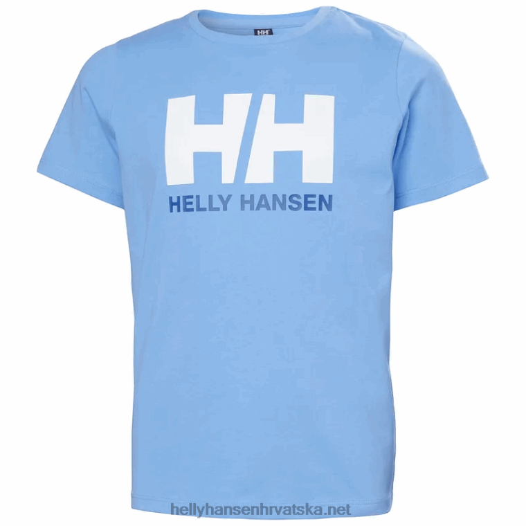 J0HV2503 juniorska majica s logotipom hh djeca Helly-Hansen siva melang/mornarska - Image 1