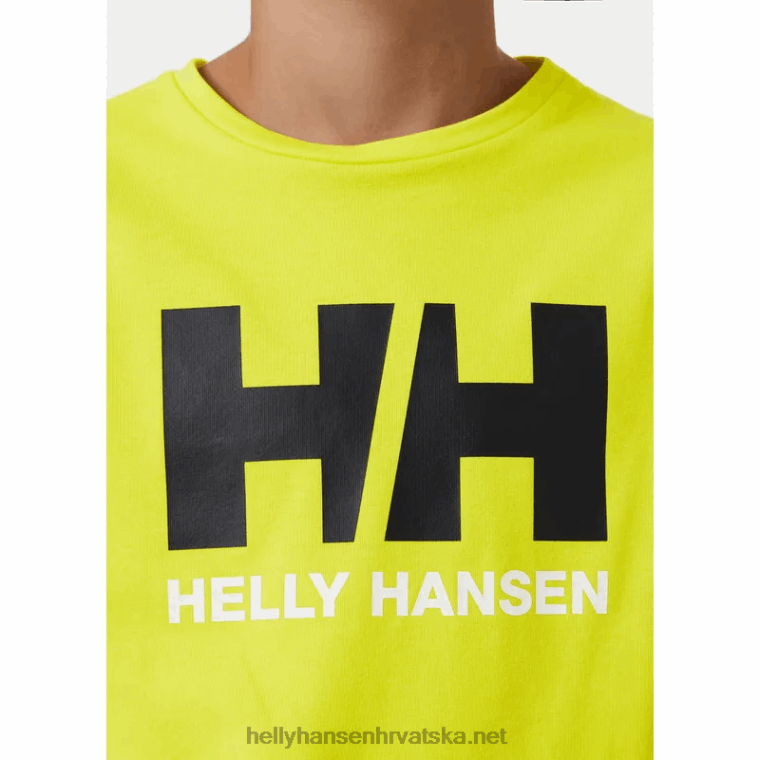 J0HV2506 juniorska majica s logotipom hh djeca Helly-Hansen svijetlo plava/ružičasti kvarc/oštra zelena - Image 3