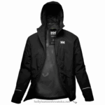 J0HV253 muška brza kišna jakna muškarci Helly-Hansen crno