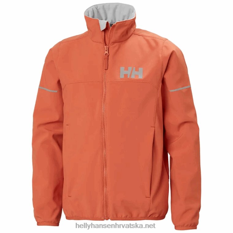 J0HV2549 juniorska marka softshell jakna djeca Helly-Hansen ebanovina - Image 1