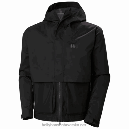 J0HV257 muška flex modularna kišna jakna muškarci Helly-Hansen crno