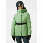 J0HV2647 ženska nora duga pufnasta skijaška jakna žene Helly-Hansen žad/plava magla - Image 2